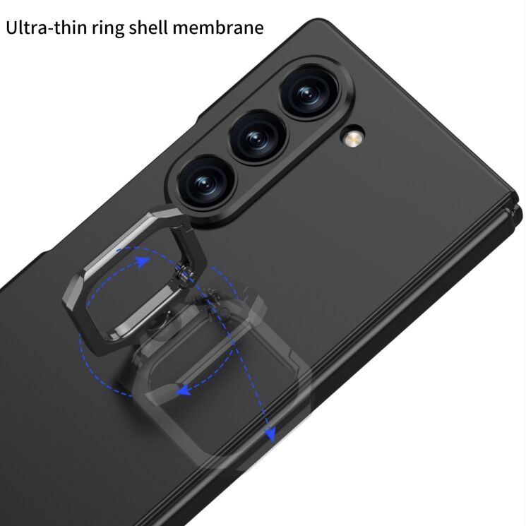 Защитный чехол GKK Ring Shell для Samsung Galaxy Fold 7 - Black: фото 4 из 11