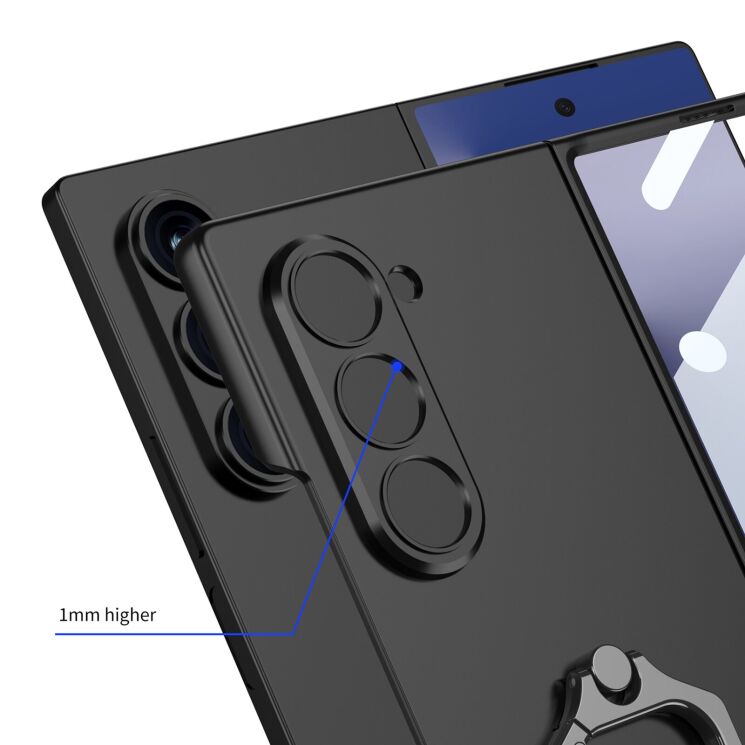 Защитный чехол GKK Ring Shell для Samsung Galaxy Fold 7 - Black: фото 5 из 11