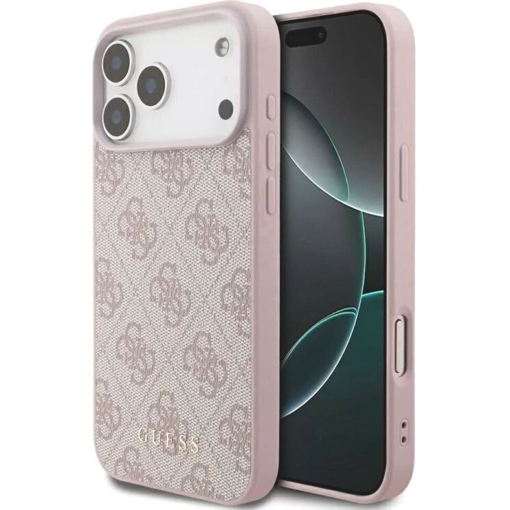 Захисний чохол Guess 4G Classic для iPhone 18 Pro Max / 17 Pro Max (GUHCP18XG4GFPI) - Pink: фото 1 з 7