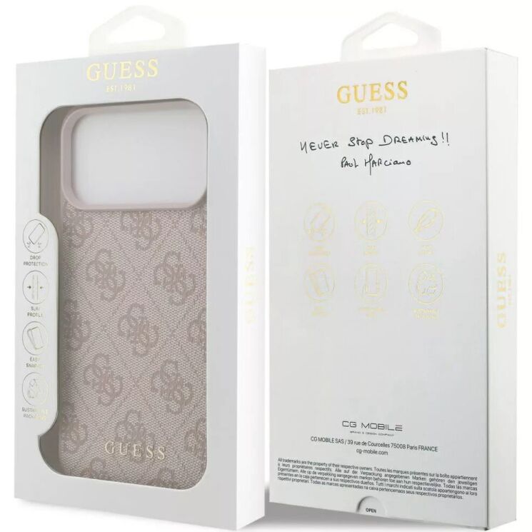 Захисний чохол Guess 4G Classic для iPhone 18 Pro Max / 17 Pro Max (GUHCP18XG4GFPI) - Pink: фото 7 з 7