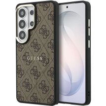 Захисний чохол Guess 4G Embossed Ring MagSafe для Samsung Galaxy S26 Ultra (S948) GUHMS26LP4MSEGCW - Brown: фото 1 з 8