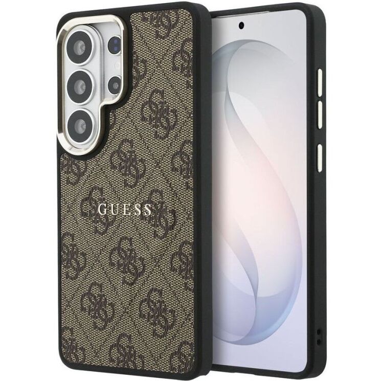 Захисний чохол Guess 4G Embossed Ring MagSafe для Samsung Galaxy S26 Ultra (S948) GUHMS26LP4MSEGCW - Brown (408539Z) Захисний чохол Guess 4G Embossed Ring MagSafe для Samsung Galaxy S26 Ultra (S948) GUHMS26LP4MSEGCW - Brown: фото 1 з 8