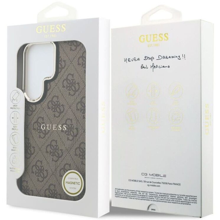 Захисний чохол Guess 4G Embossed Ring MagSafe для Samsung Galaxy S26 Ultra (S948) GUHMS26LP4MSEGCW - Brown (408539Z) Захисний чохол Guess 4G Embossed Ring MagSafe для Samsung Galaxy S26 Ultra (S948) GUHMS26LP4MSEGCW - Brown: фото 8 з 8