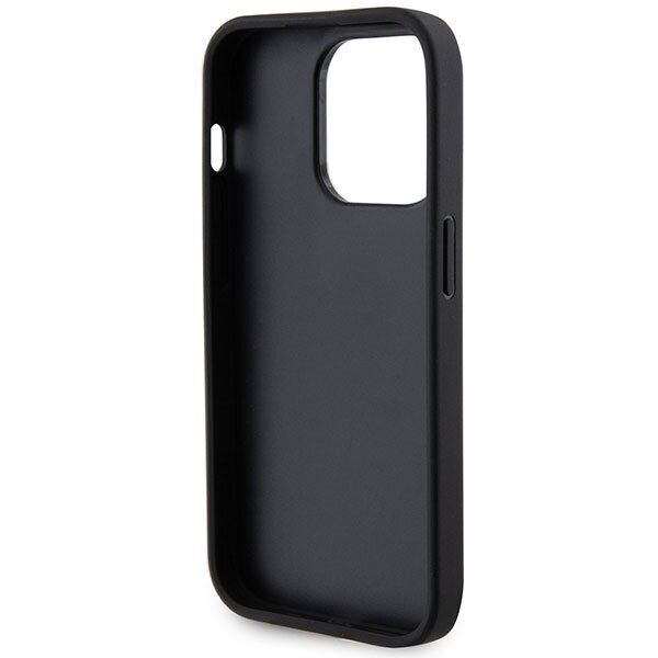 Защитный чехол Guess Perforated Glitter Logo для Apple iPhone 15 Pro Max - Black: фото 7 из 8