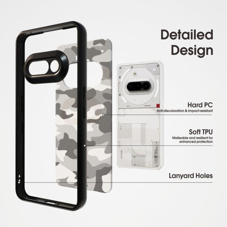 Защитный чехол IBMRS Military для Nothing Phone (3a) - Artistic Camouflage: фото 4 из 7