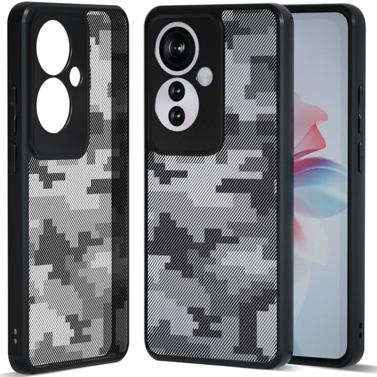Захисний чохол IBMRS Military для OPPO Reno 11F - Grid Camouflage: фото 1 з 8