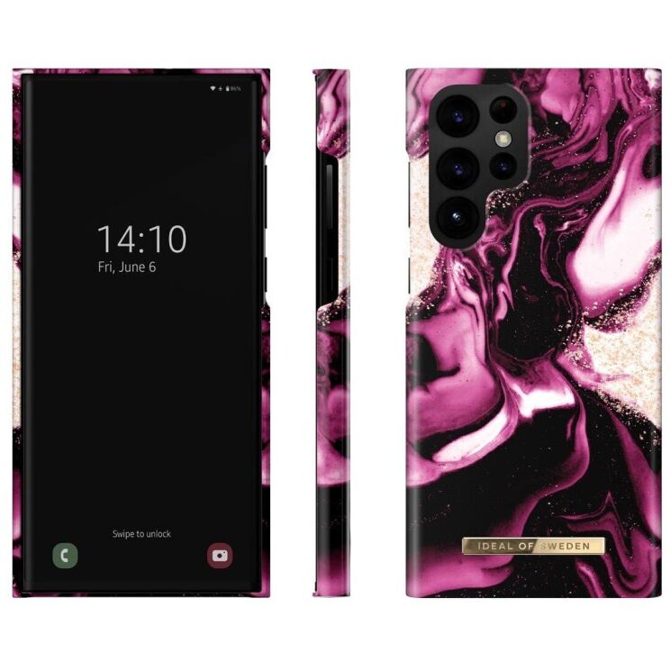 Захисний чохол iDeal Of Sweden Printed Case для Samsung Galaxy S21 (G991) - GoldenRubyMarble: фото 2 з 3