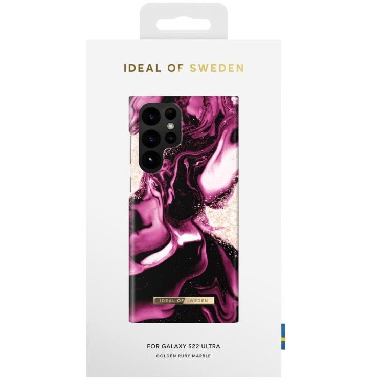 Захисний чохол iDeal Of Sweden Printed Case для Samsung Galaxy S21 (G991) - GoldenRubyMarble: фото 3 з 3
