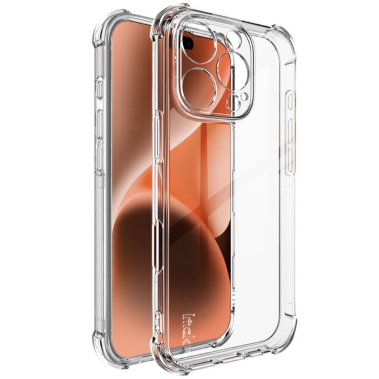 Защитный чехол IMAK Airbag MAX Case для Apple iPhone 16 Pro - Transparent: фото 1 из 10