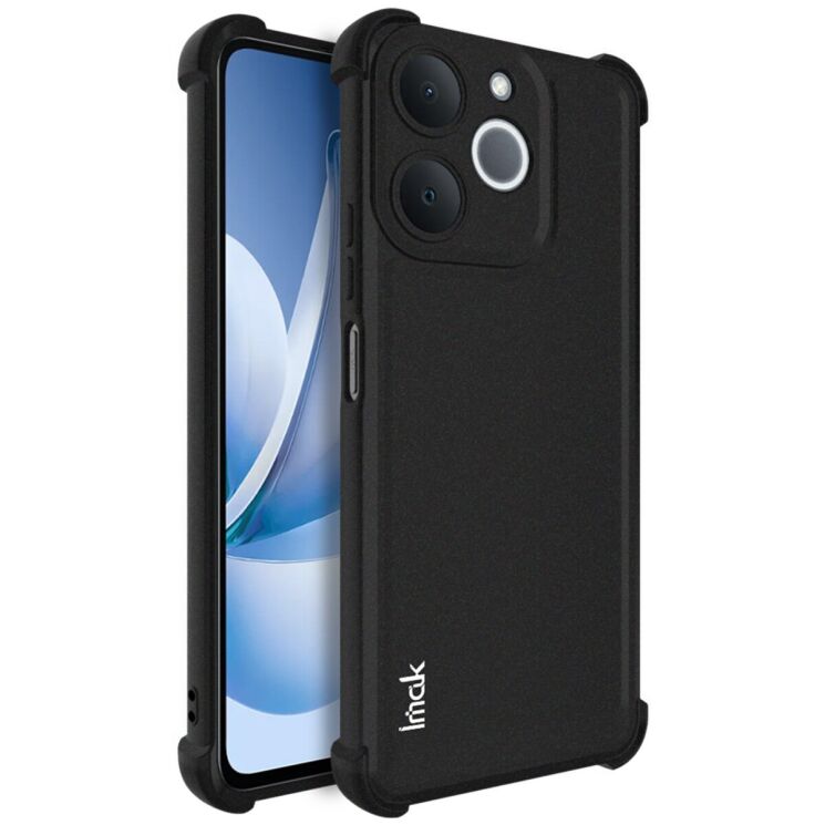 Захисний чохол IMAK Airbag Sand Case для Realme Note 70 - Matte Black: фото 1 з 9
