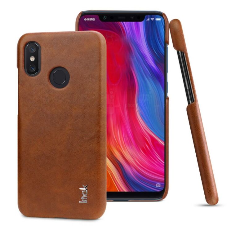 Защитный чехол IMAK Leather Series для Xiaomi Mi 8 - Brown: фото 1 из 5