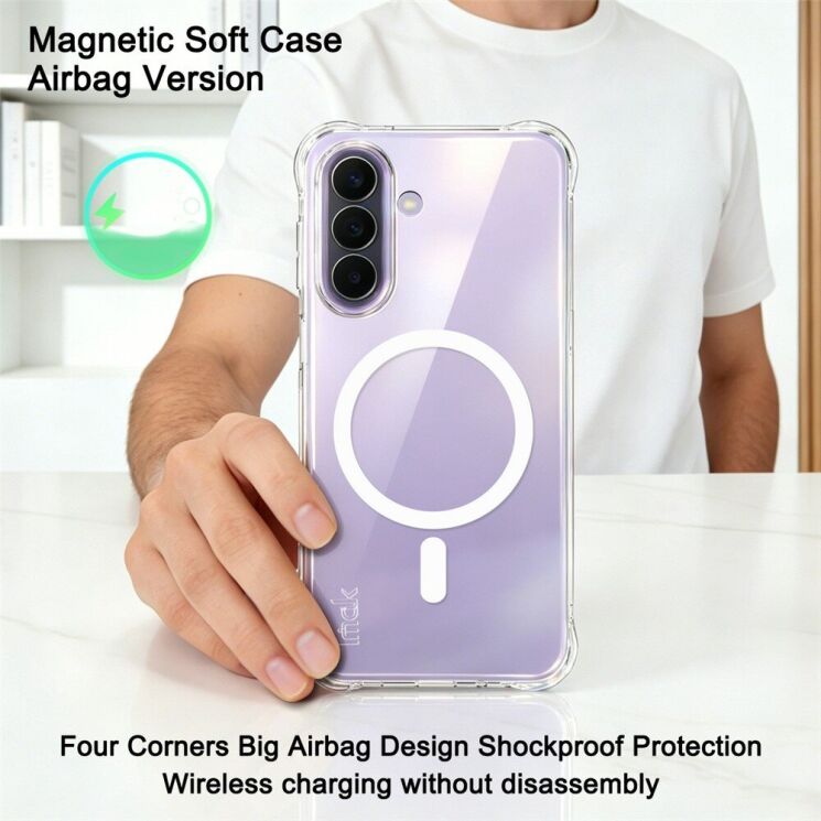 Защитный чехол IMAK Space Shield MagSafe для Samsung Galaxy A27 (A276) - Transparent (408620T) Защитный чехол IMAK Space Shield MagSafe для Samsung Galaxy A27 (A276) - Transparent: фото 4 из 11