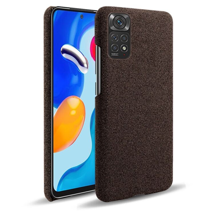 Защитный чехол KSQ Cloth Style для Xiaomi Redmi Note 11 / Note 11s - Brown: фото 1 из 5