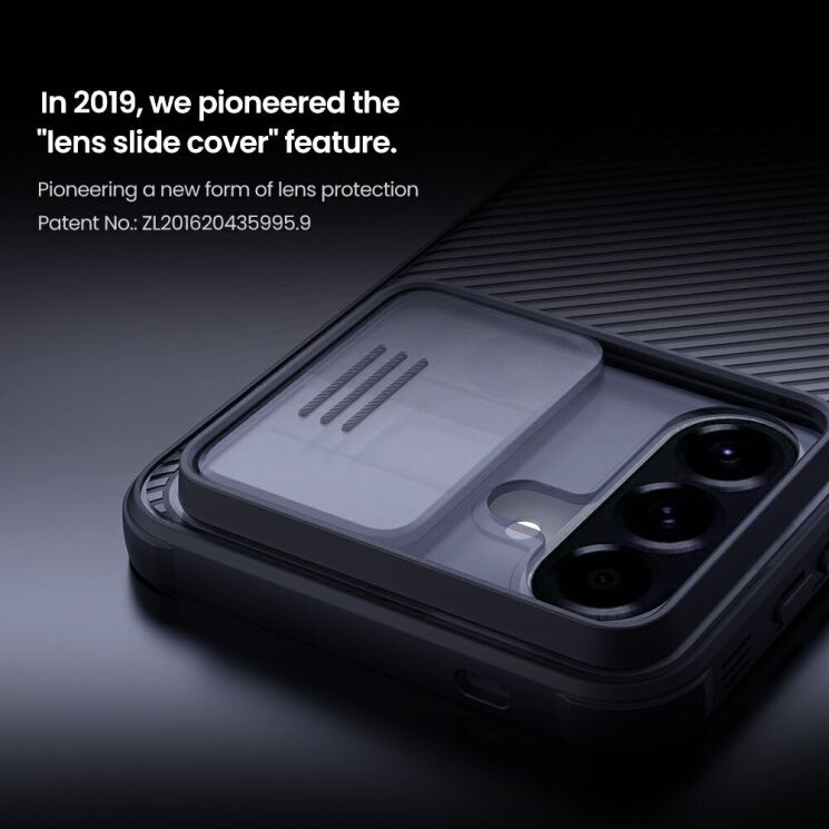 Защитный чехол NILLKIN CamShield Pro (Clear Version) для Samsung Galaxy A57 (A576) - Transparent Black: фото 7 из 15