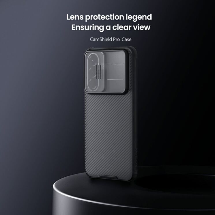 Защитный чехол NILLKIN CamShield Pro (Clear Version) для Samsung Galaxy A57 (A576) - Transparent Black: фото 6 из 15