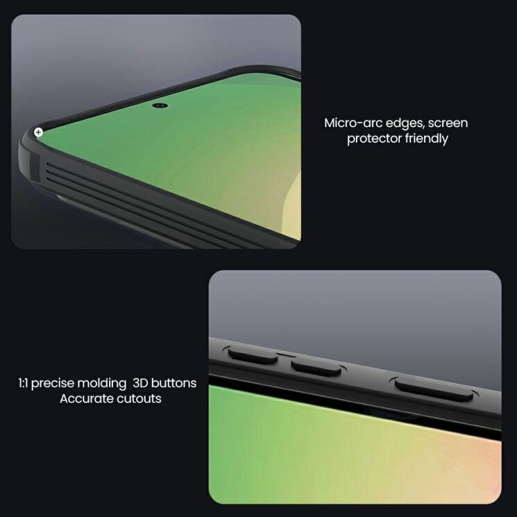 Защитный чехол NILLKIN CamShield Pro (Clear Version) для Samsung Galaxy A57 (A576) - Transparent Black: фото 14 из 15