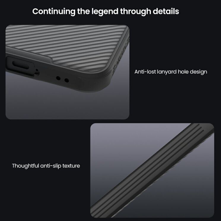 Защитный чехол NILLKIN CamShield Pro (Clear Version) для Samsung Galaxy A57 (A576) - Transparent Black: фото 13 из 15