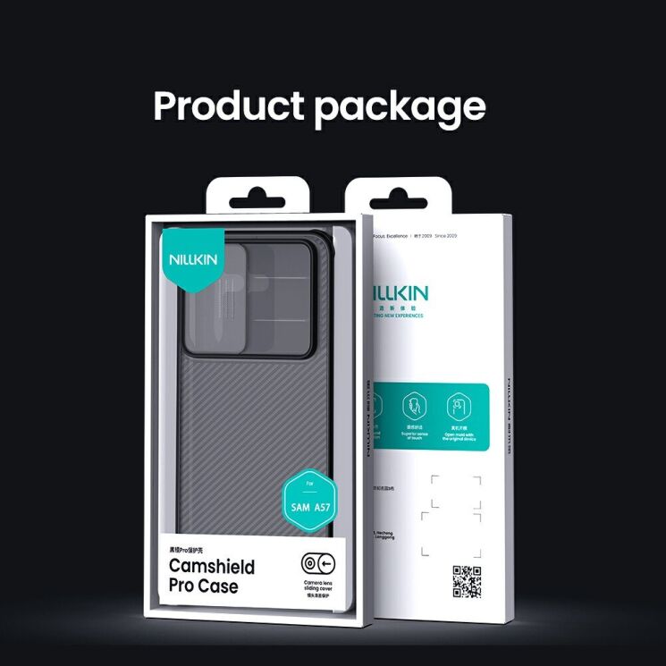 Защитный чехол NILLKIN CamShield Pro (Clear Version) для Samsung Galaxy A57 (A576) - Transparent Black: фото 15 из 15