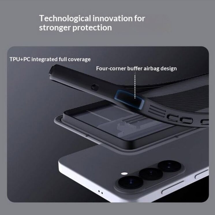 Захисний чохол NILLKIN CamShield Pro (Clear Version) для Samsung Galaxy S26 Plus - Black: фото 7 з 14