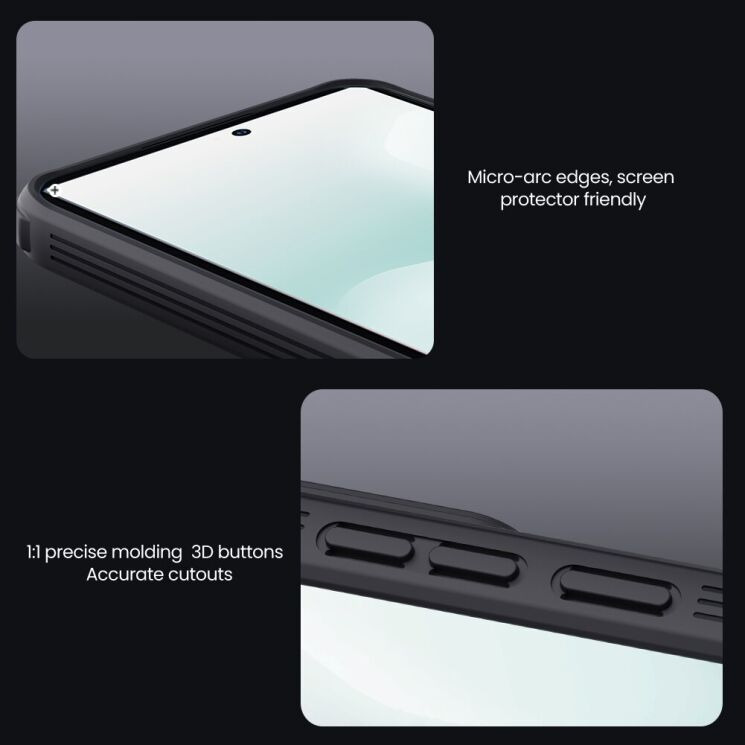 Захисний чохол NILLKIN CamShield Pro для Xiaomi Poco F7 - Black: фото 14 з 17