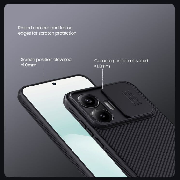 Захисний чохол NILLKIN CamShield Pro для Xiaomi Poco F7 - Black: фото 11 з 17