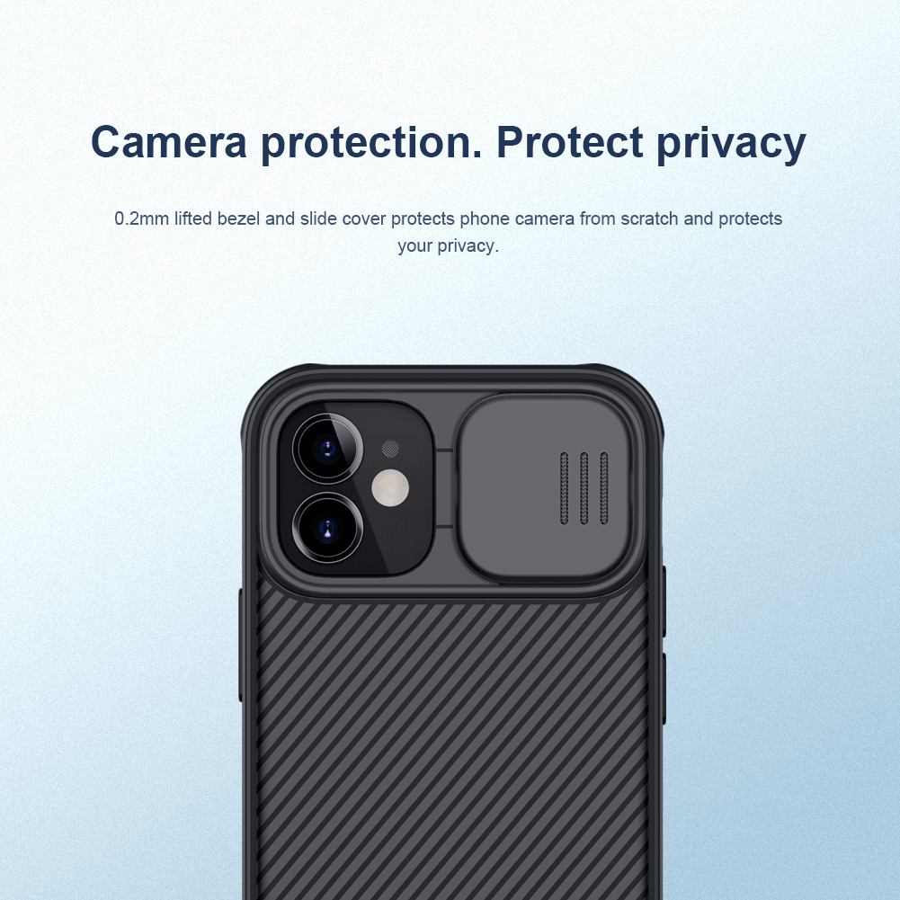 Захисний чохол NILLKIN CamShield Pro (with MagSafe Support) для Apple iPhone 12 Pro Max - Black: фото 13 з 18