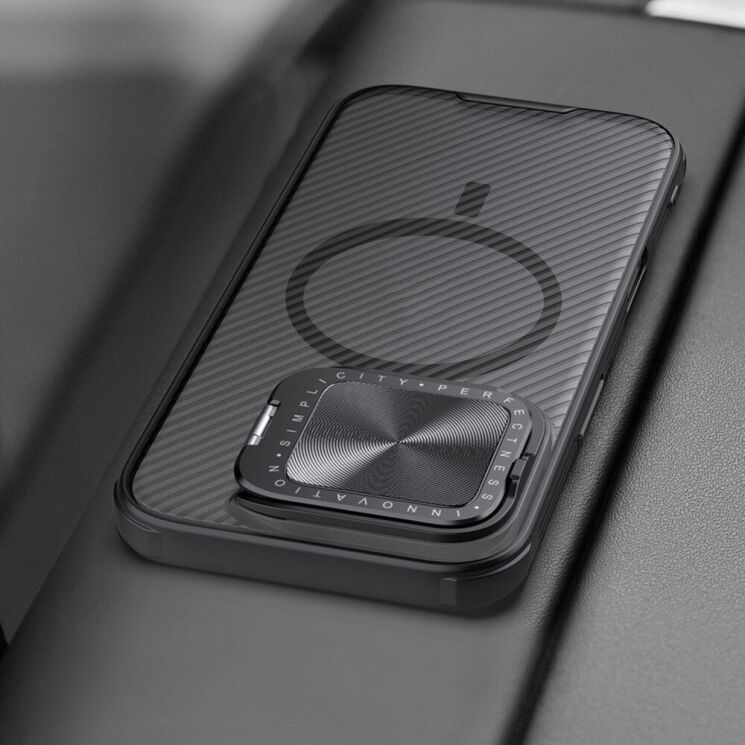 Защитный чехол NILLKIN CamShield Prop Magnetic для Apple iPhone 16 Pro - Black: фото 17 из 18