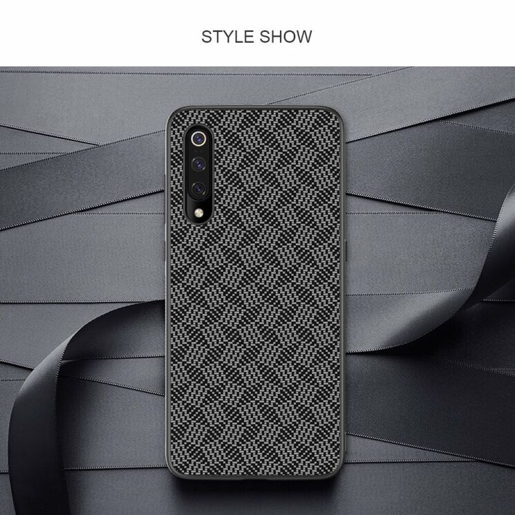 Защитный чехол NILLKIN Synthetic Fiber для Xiaomi Mi 9 - Silver: фото 15 из 17