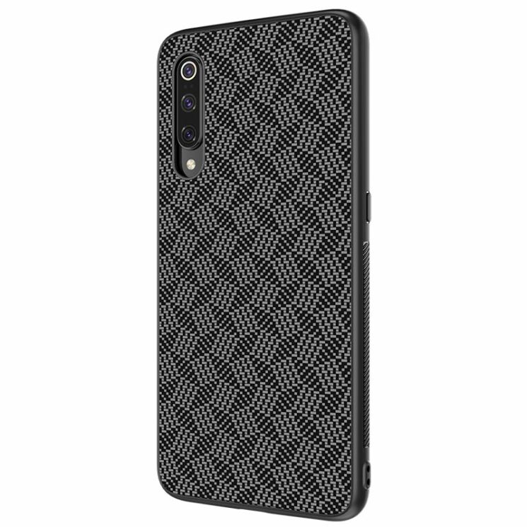 Защитный чехол NILLKIN Synthetic Fiber для Xiaomi Mi 9 - Silver: фото 4 из 17