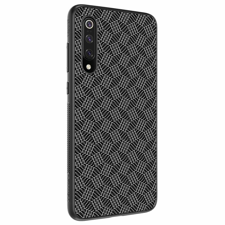 Защитный чехол NILLKIN Synthetic Fiber для Xiaomi Mi 9 - Silver: фото 6 из 17