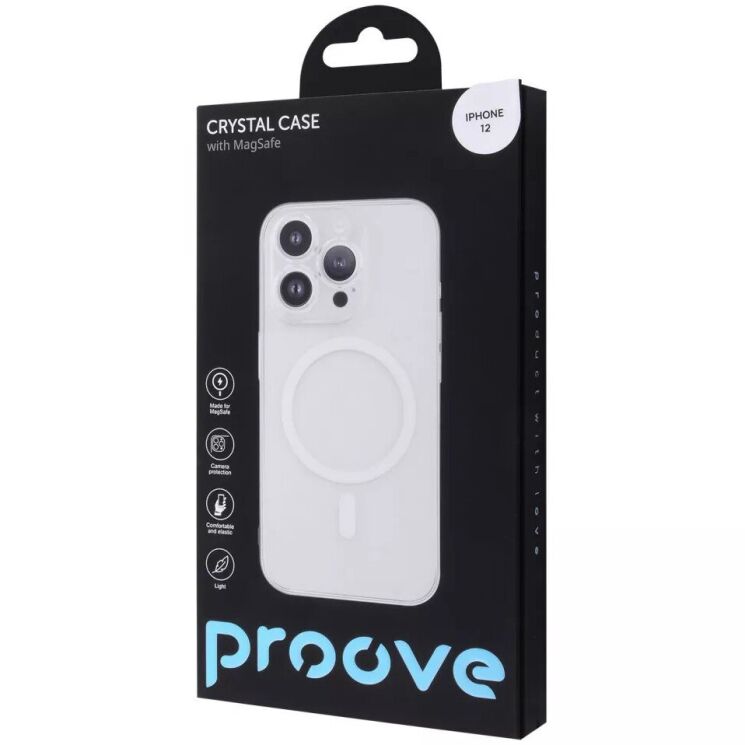 Защитный чехол Proove Crystal Case with MagSafe для Apple iPhone 12 - Transparent: фото 2 из 5