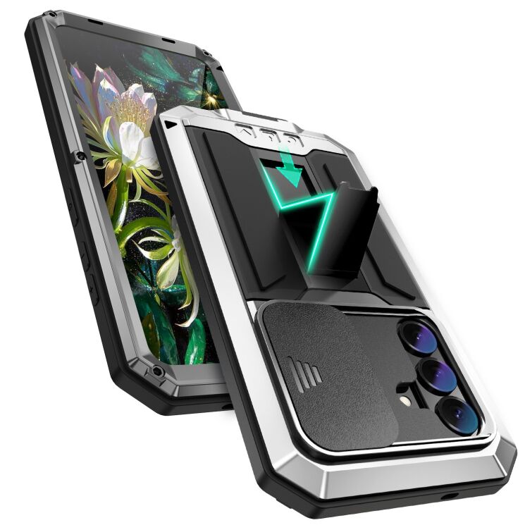 Защитный чехол R-JUST Armadillo для Samsung Galaxy S26 (S942) - Silver (407220S) Защитный чехол R-JUST Armadillo для Samsung Galaxy S26 (S942) - Silver: фото 2 из 9