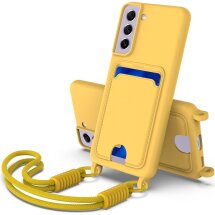 Захисний чохол Reframe Silicone Holder для Samsung Galaxy S21 FE (G990) - Yellow: фото 1 з 8
