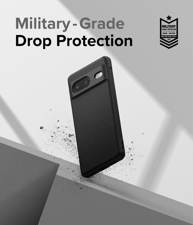 Защитный чехол Ringke Onyx для Google Pixel 7 (8809881267593) - Black: фото 6 из 12