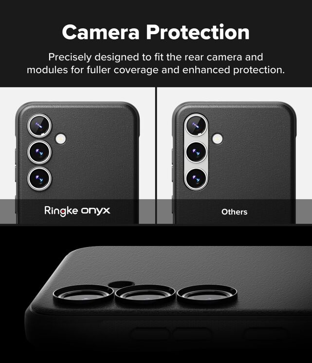 Защитный чехол Ringke Onyx Magnetic (FP) для Samsung Galaxy S24 FE (S721) 8800274964723 - Black: фото 11 из 18