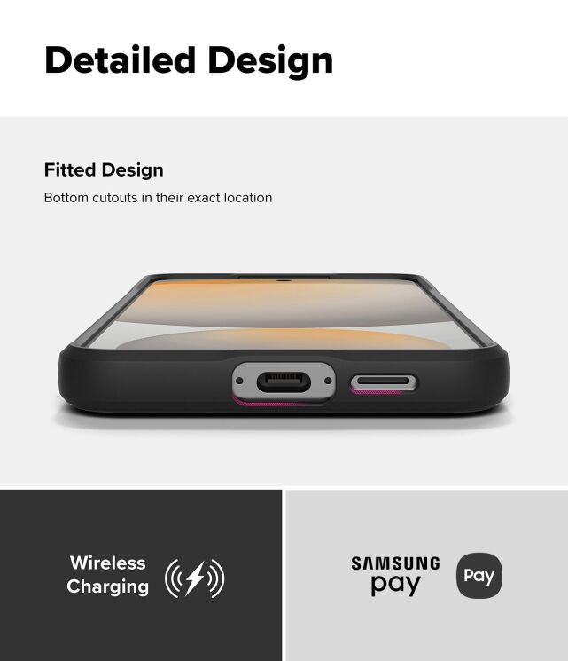 Защитный чехол Ringke Onyx Magnetic (FP) для Samsung Galaxy S24 FE (S721) 8800274964723 - Black: фото 15 из 18