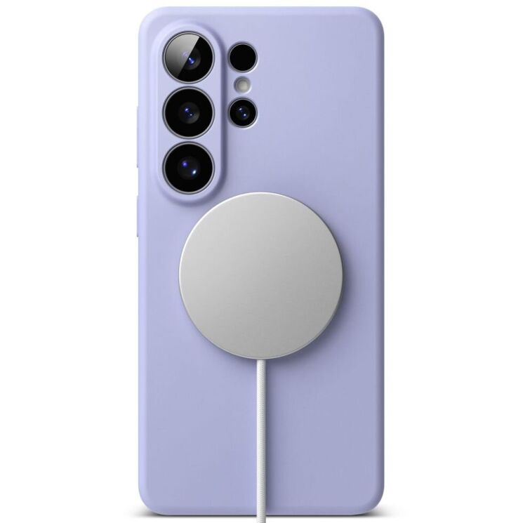 Защитный чехол Ringke Silicone Magnetic для Samsung Galaxy S26 Ultra (S948) 8800328814721 - Lavender: фото 3 из 18