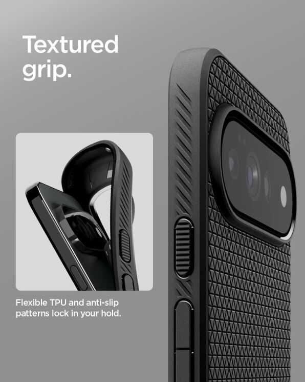 Защитный чехол Spigen Liquid Air для Google Pixel 11 Pro XL (ACS11448) - Matte Black: фото 8 из 12