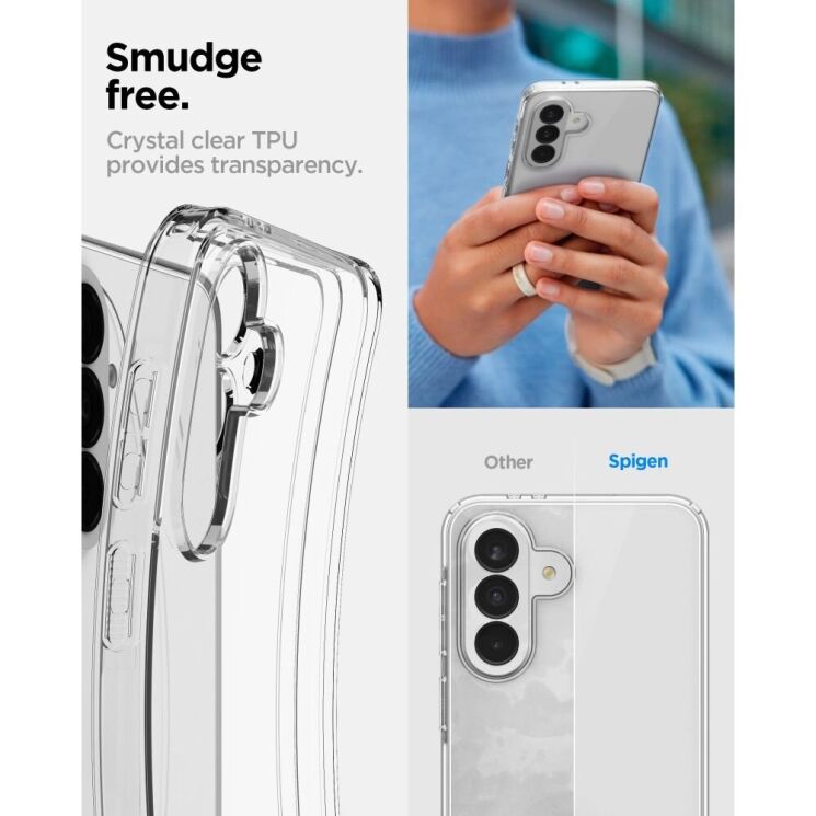 Защитный чехол Spigen Liquid Crystal для Samsung Galaxy A37 (A376) ACS11132 - Crystal Clear: фото 13 из 15