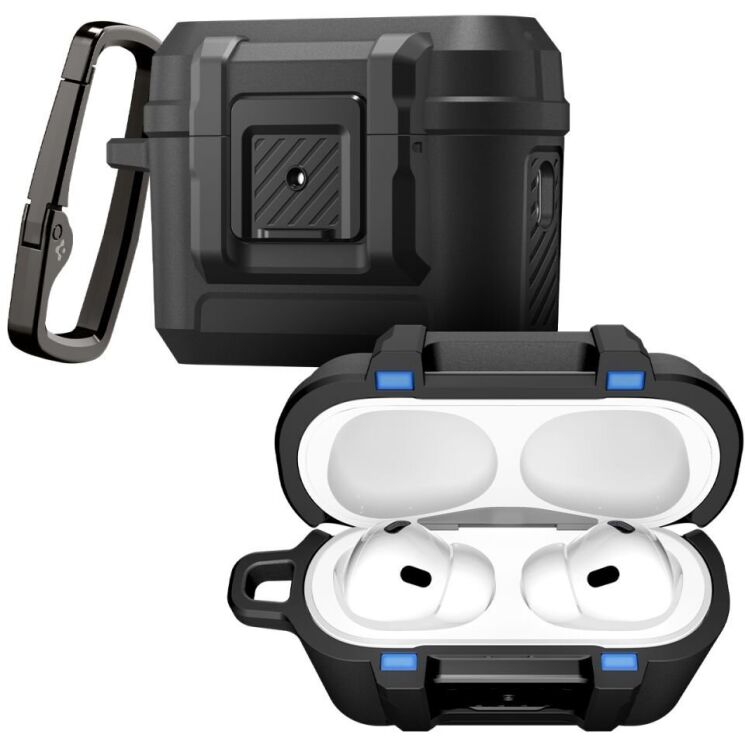 Защитный чехол Spigen Lock Fit для AirPods Pro 3 (ACS09825) - Matte Black: фото 2 из 19