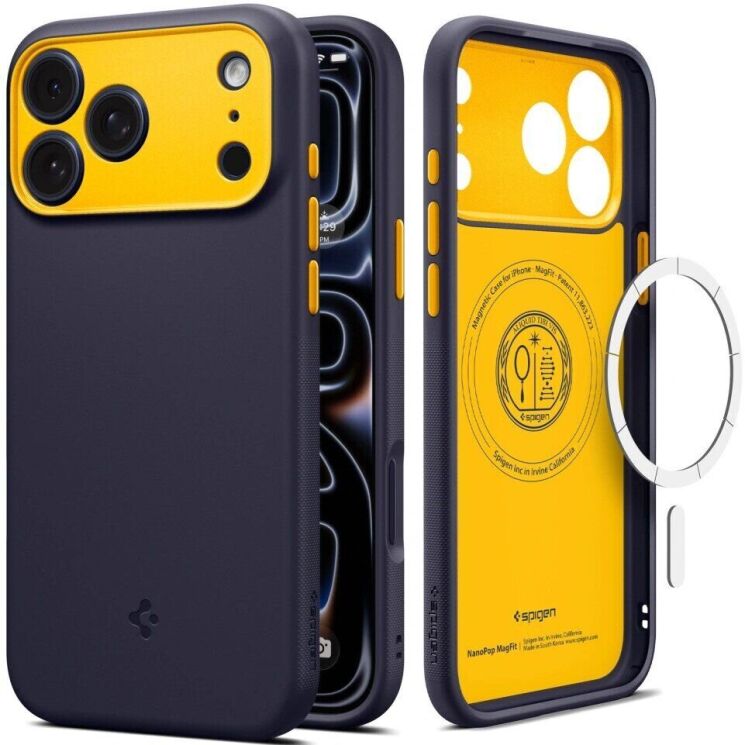 Захисний чохол Spigen Nano Pop (MagFit) для iPhone 18 Pro (ACS12178) - Navy (440103N) Захисний чохол Spigen Nano Pop (MagFit) для iPhone 18 Pro (ACS12178) - Navy: фото 1 з 10