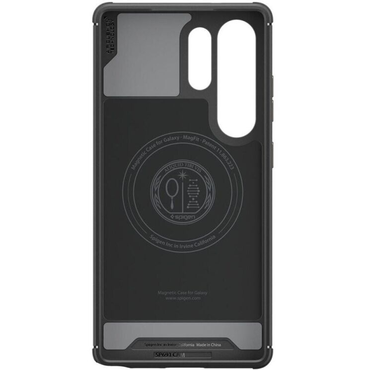 Захисний чохол Spigen (SGP) Core Armor (MagFit) для Samsung Galaxy S25 Ultra (S938) ACS08913 - Matte Black: фото 4 з 13