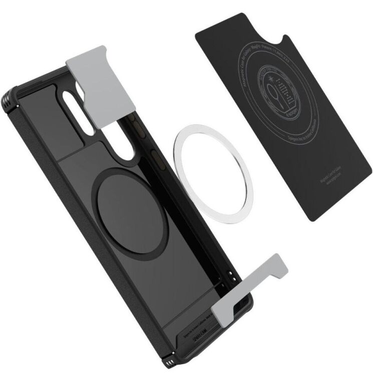 Захисний чохол Spigen (SGP) Core Armor (MagFit) для Samsung Galaxy S25 Ultra (S938) ACS08913 - Matte Black: фото 5 з 13