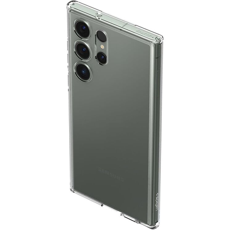 Захисний чохол Spigen (SGP) Crystal Hybrid для Samsung Galaxy S23 Ultra (S918) ACS05646 - Crystal Clear: фото 7 з 16