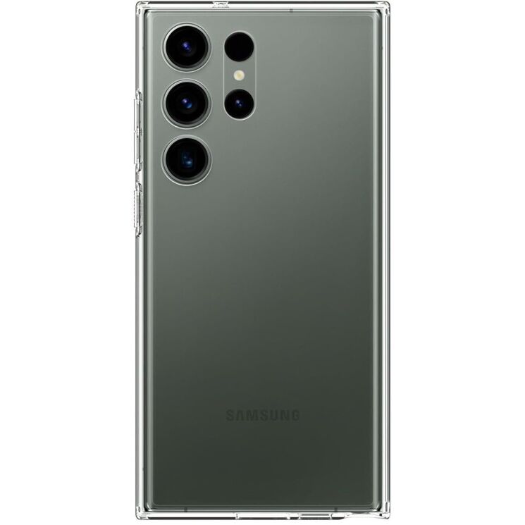 Захисний чохол Spigen (SGP) Crystal Hybrid для Samsung Galaxy S23 Ultra (S918) ACS05646 - Crystal Clear: фото 2 з 16