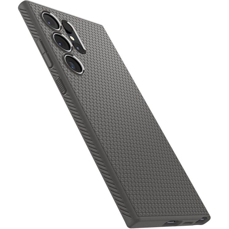 Защитный чехол Spigen (SGP) Liquid Air для Samsung Galaxy S24 Ultra (S928) - Granite Gray: фото 5 из 18