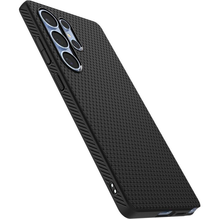 Захисний чохол Spigen (SGP) Liquid Air для Samsung Galaxy S25 Ultra (S938) ACS08953 - Black: фото 3 з 18