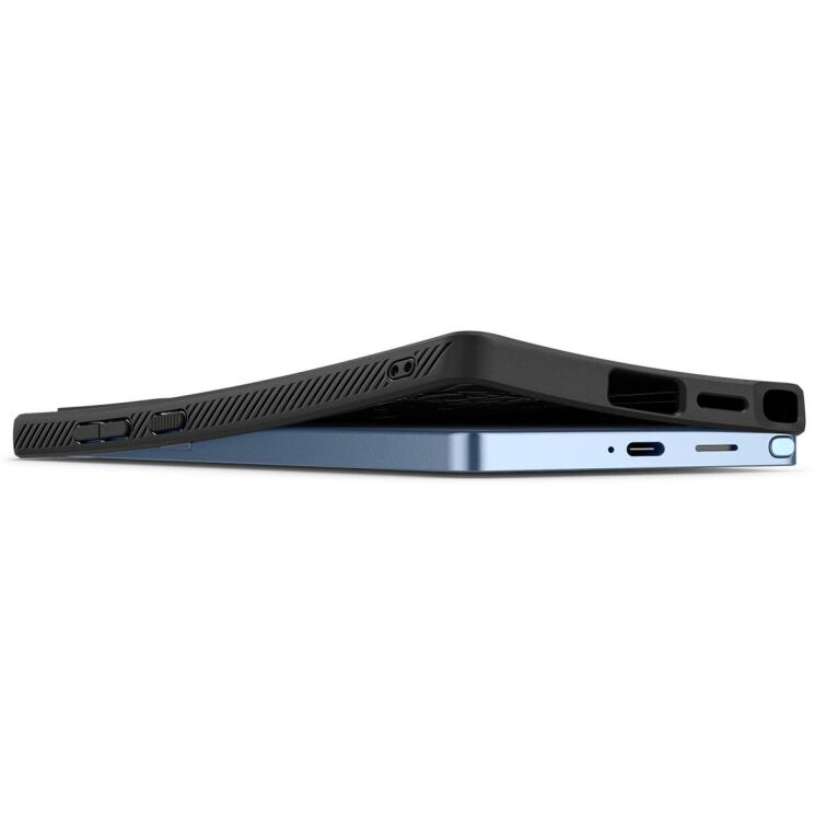 Захисний чохол Spigen (SGP) Liquid Air для Samsung Galaxy S25 Ultra (S938) ACS08953 - Black: фото 8 з 18