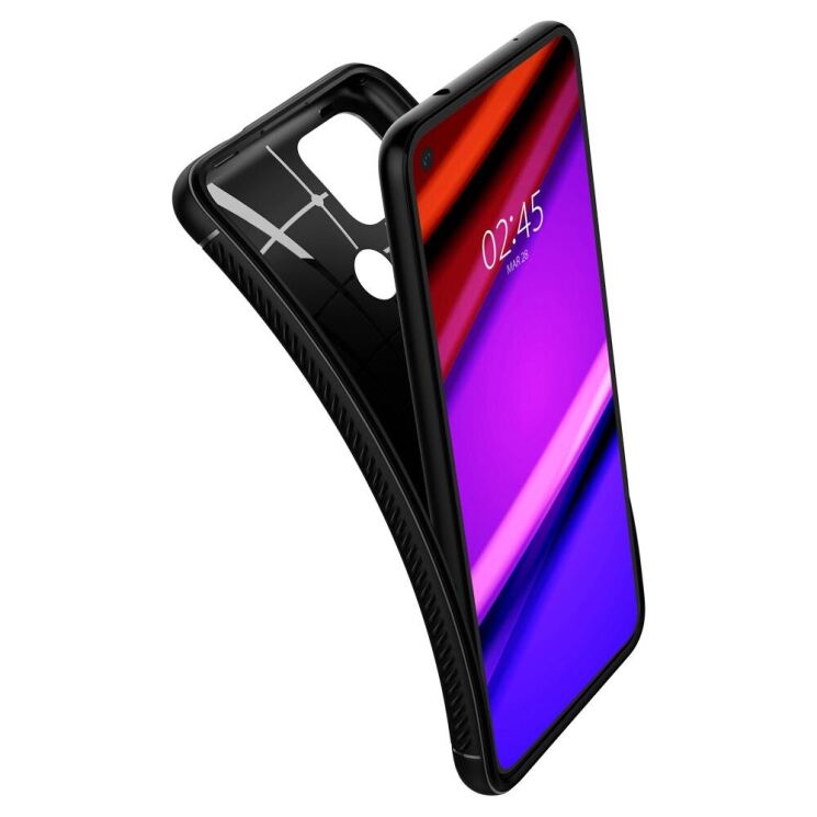 Защитный чехол Spigen (SGP) Rugged Armor для Google Pixel 4a 5G - Matte Black: фото 6 из 15