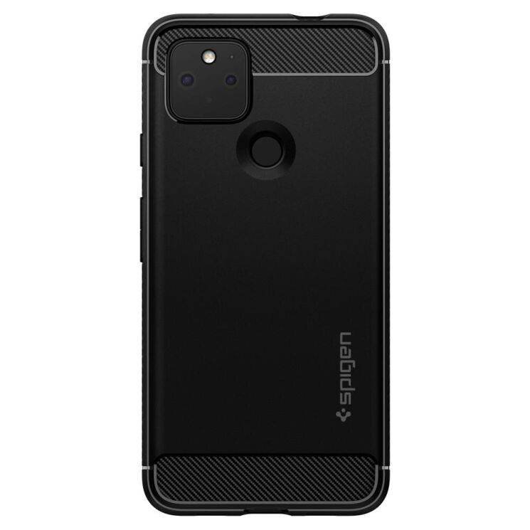 Защитный чехол Spigen (SGP) Rugged Armor для Google Pixel 4a 5G - Matte Black: фото 2 из 15